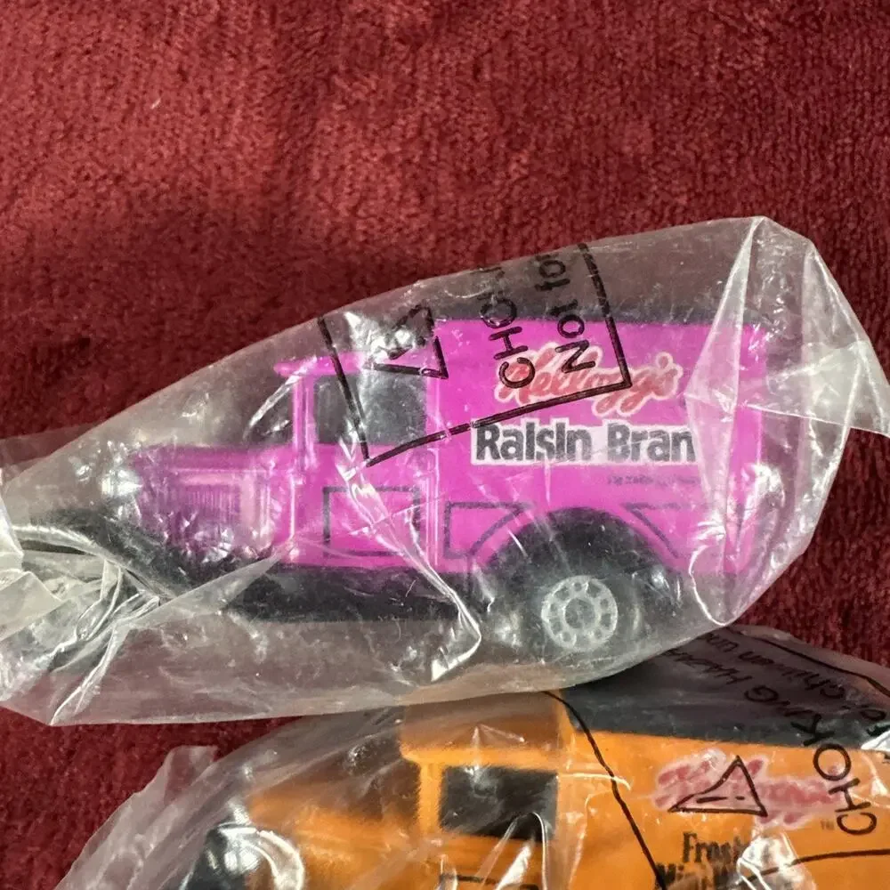 Matchbox Kelloggs Ford Delivery Trucks Lot 4 Cereal Promo Vintage New Bags